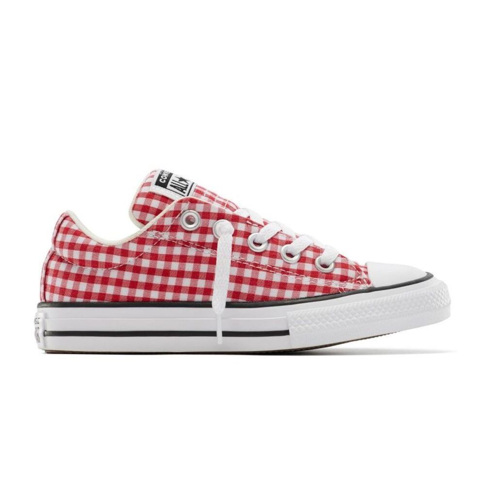 Converse Kids' Street Ox Low Top Gingham Sneakers - Red 5